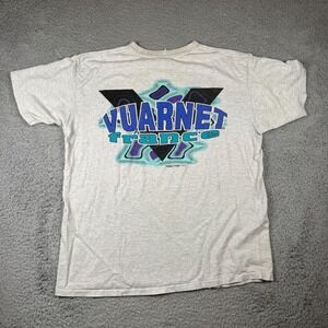 Vintage 90's Vuarnet France Double Sided Shirt XL Made in USA Spell Out VTG